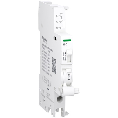 Schneider Electric Auxiliary Contact, 1 Contact, 1 C/O, Clip-On, Acti9