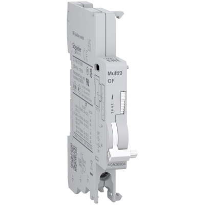 Schneider Electric Auxiliary Contact, 1 Contact, 1 C/O, Clip-On, C60