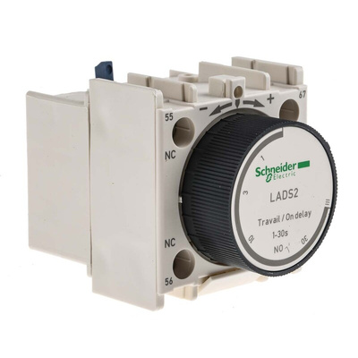 Schneider Electric TeSys Pneumatic Timer for use with TeSys CAD Contactor, TeSys LC1D Contactor, TeSys LC1F Contactor