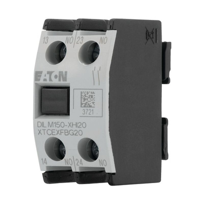 Eaton Auxiliary Contact, 2 Contact, 2NO, Front Mount