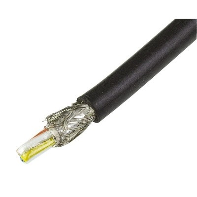 Harting Black PVC Cat5 Cable SF/UTP, 100m Unterminated/Unterminated