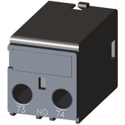 Siemens Auxiliary Contact, 1 Contact, 1NO, Snap-On, Sirius Innovation