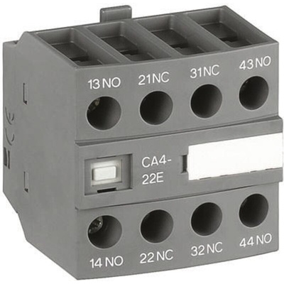ABB Auxiliary Contact, 4 Contact, 1NC + 3NO, Front Mount