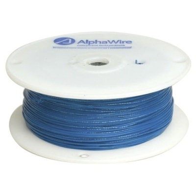 Alpha Wire Foil/Braid Shield Blue Twinaxial Cable, 8.23mm OD 30m Reel, Alpha Essentials