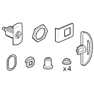 Legrand Double Bit Lock Insert For Use With Atlantic Enclosure