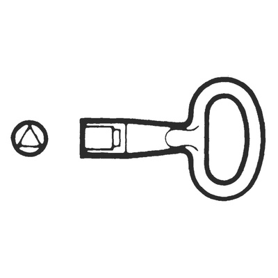 Schneider Electric NSYL Series 8mm Triangular Key For Use With Spacial, Thalassa