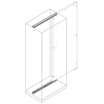 ABB IS2 Series Steel Guiding Rail, 1m W, 993mm L For Use With Lateral Insert Plates