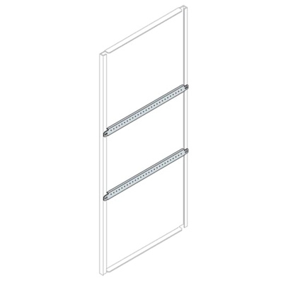 ABB IS2 Series Galvanised Steel Guiding Rail, 55mm W, 1m L For Use With IS2 Enclosures for Automation
