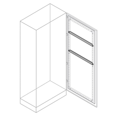 ABB IS2 Series Galvanised Steel Horizontal Profile, 35mm W, 1m L For Use With IS2 Enclosures