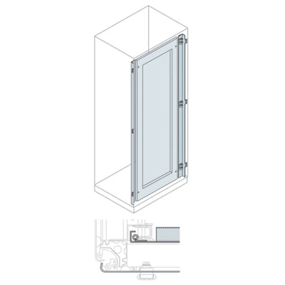 ABB IS2 Series Lockable Steel RAL 7035 Recessed Inner Door, 600mm W, 2.2m L for Use with IS2 Enclosures
