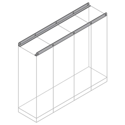 ABB IS2 Series Metal Structure Rail, 1.6m W, 1m L For Use With Automation And Control Enclosures (System pro E control)