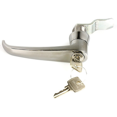 Euro-Locks a Lowe & Fletcher group Company Silver Locking Handle, L-Handle