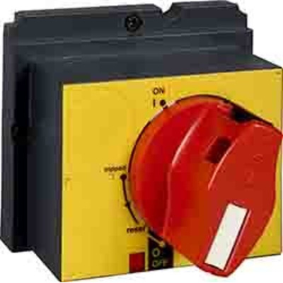 Schneider Electric Red, Yellow Locking Handle