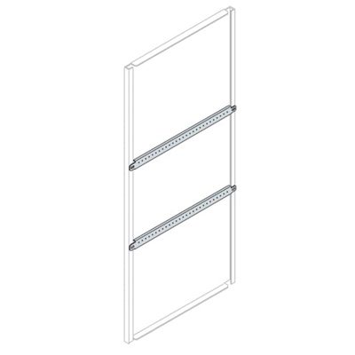 ABB IS2 Series Galvanised Steel Horizontal Profile, 45mm W, 690mm L For Use With IS2 Enclosures for Automation