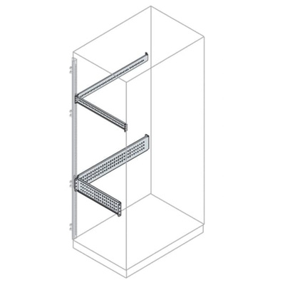 ABB IS2 Series Galvanised Steel Crosspiece, 90mm W, 1.2m L For Use With IS2 Enclosures