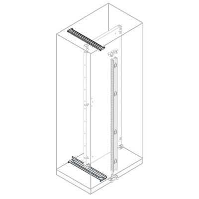 ABB IS2 Series Galvanised Steel Guiding Rail, 185mm W, 800mm L For Use With IS2 Enclosures