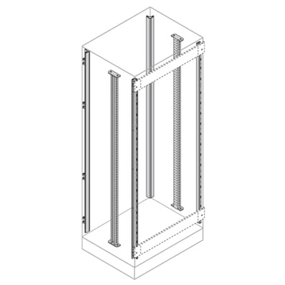 ABB AM2 Series Galvanised Steel Upright, 400mm W, 2m L For Use With IS2 Enclosures