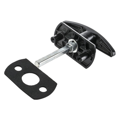Euro-Locks a Lowe & Fletcher group Company Black Die Cast Zinc Locking Handle, T-Handle