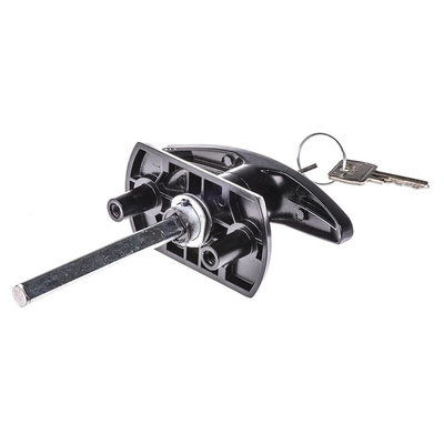 Euro-Locks a Lowe & Fletcher group Company Black Die Cast Zinc Locking Handle, T-Handle