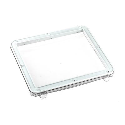 Fibox Grey Polycarbonate IP65 Inspection Window for use with 24 Module Enclosure