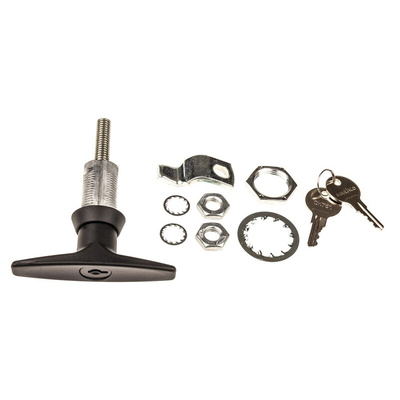 Southco Black Die Cast Zinc Locking Handle, T-Handle