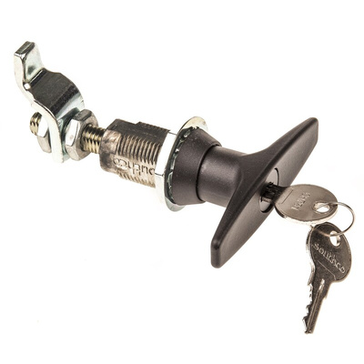 Southco Black Die Cast Zinc Locking Handle, T-Handle