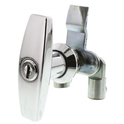 Steinbach & Vollman Silver Die Cast Zinc Locking Handle, T-Handle