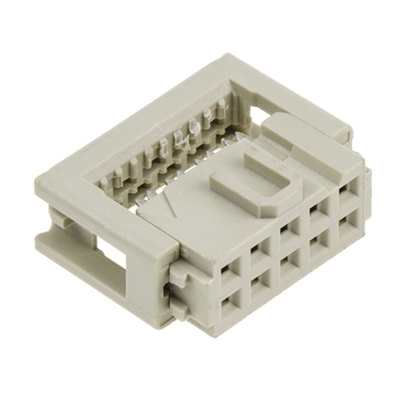 Harting 10-Way IDC Connector Socket for Cable Mount, 2-Row