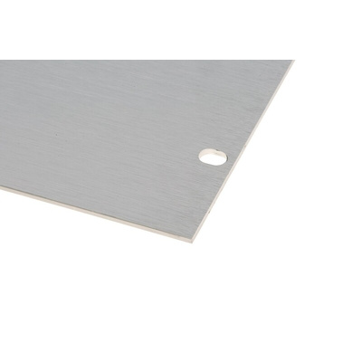 RS PRO Unpainted Aluminium Front Panel, 4U, 482.6 x 177mm