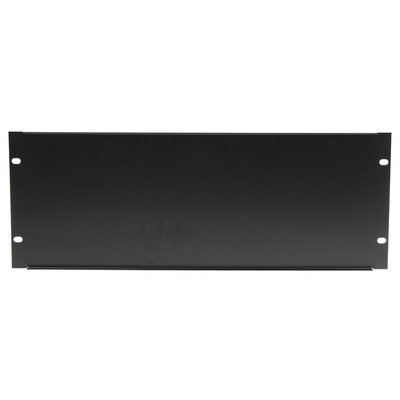 RS PRO Black Steel Blanking Panel, 4U, 483 x 9mm