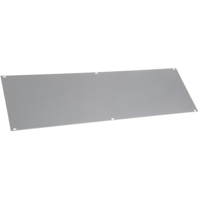 Rittal Unpainted Aluminium Front Panel, 3U, 84HP