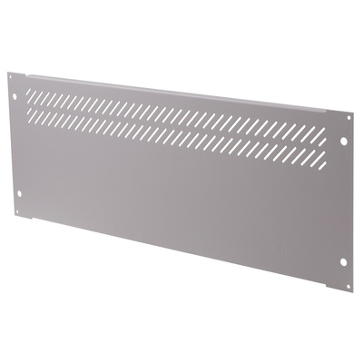 RS PRO Grey Steel Rear Panel, 4U, 84HP, Ventilated