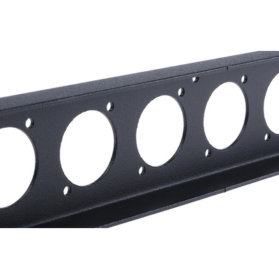 S2Ceb-Groupe Cae Black Steel Rack Panel, 1U, 483 x 44.50mm