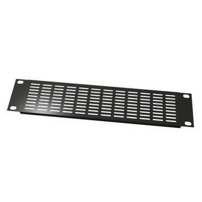 S2Ceb-Groupe Cae Black Steel Rack Panel, 1U, Ventilated, 483 x 44.50mm