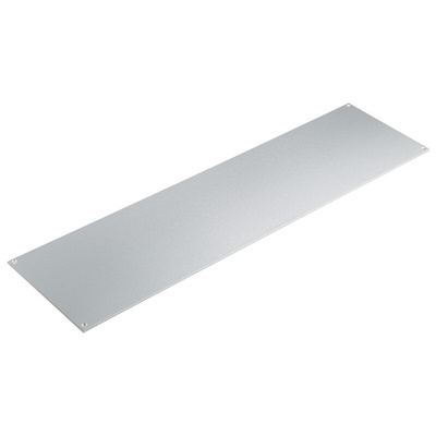 RS PRO Grey Aluminium Front Panel, 3U, 520 x 138.8mm