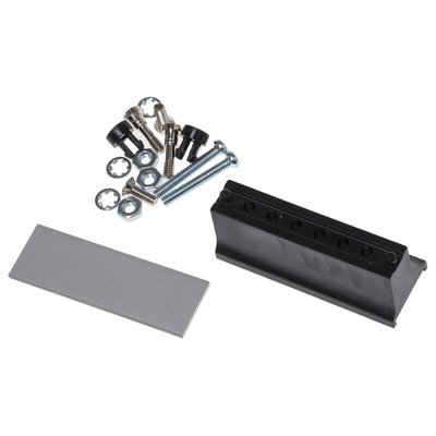 RS PRO Grey Aluminium Front Panel, 3U, 8HP