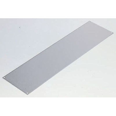 RS PRO Grey Aluminium Front Panel, 4U, 520 x 183mm