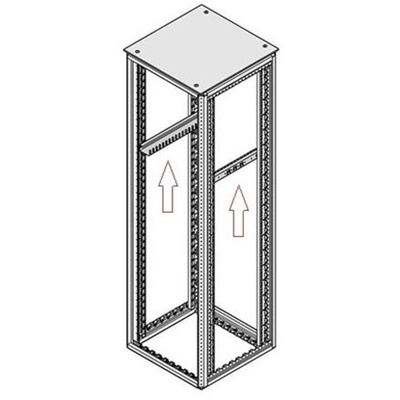 nVent SCHROFF Slide Rail, 800mm Depth, 25kg Max Load