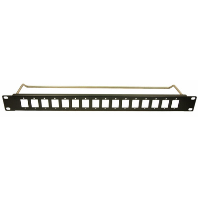 RS PRO Black Steel Rack Panel, 1U