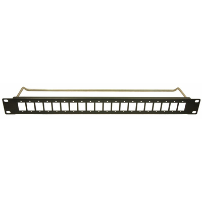 RS PRO Black Steel Rack Panel, 1U