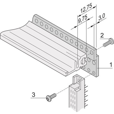 nVent SCHROFF Z-Rail, 305mm Depth