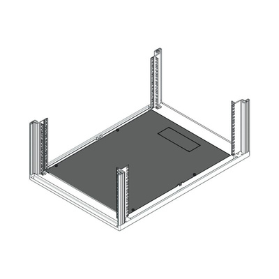 nVent SCHROFF Base Plate, 12U, 553 x 1000mm