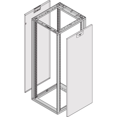 nVent SCHROFF Side Panel, 12U, 589 x 800mm