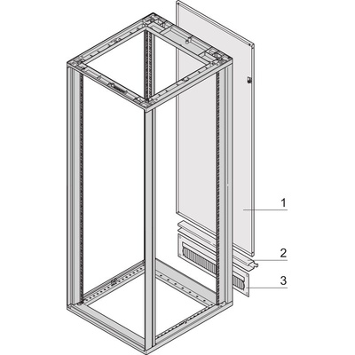 nVent SCHROFF Rear Panel, 25U, 553 x 1133mm
