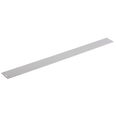 METCASE Grey Aluminium Front Panel, 6U, 10HP, 392.5 x 33mm