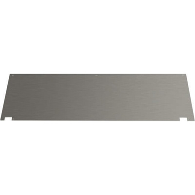 nVent SCHROFF Grey Aluminium Front Panel, 6U, 7HP, Shielded, 426.4 x 261.8mm