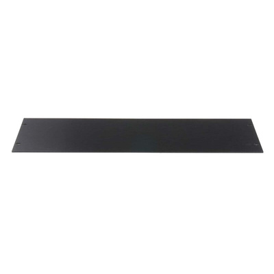 RS PRO Black Aluminium Front Door, 4U, 42HP, 229.6 x 139.5mm