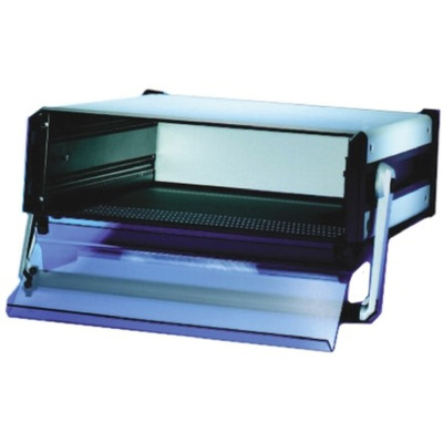nVent SCHROFF Grey Acrylic Front Door, 3U, 84HP, 483 x 265.9mm