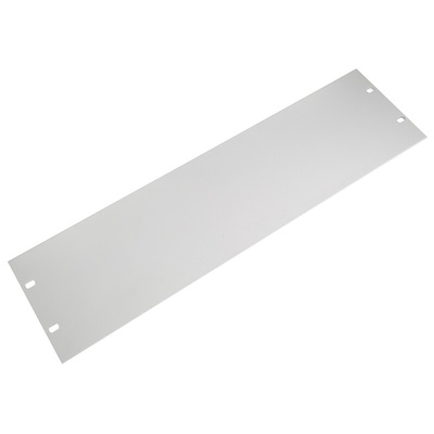 nVent SCHROFF Grey Aluminium Front Panel, 3U, 483 x 132.5mm