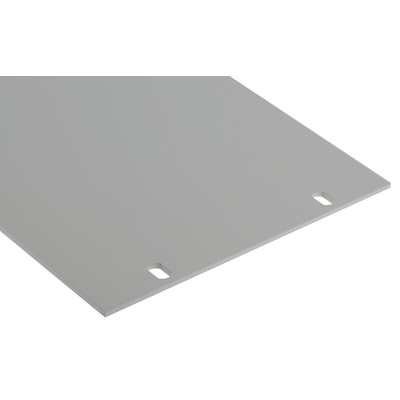 nVent SCHROFF Grey Aluminium Front Panel, 4U, 483 x 177mm